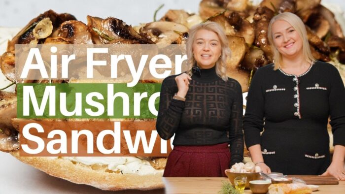 Air Fryer Mushrooms Recipe | Aromatic, Cheesy & Easy Side Dish