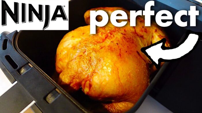 Air Fryer WHOLE CHICKEN in under an hour! Ninja Foodi Dualzone recipe…