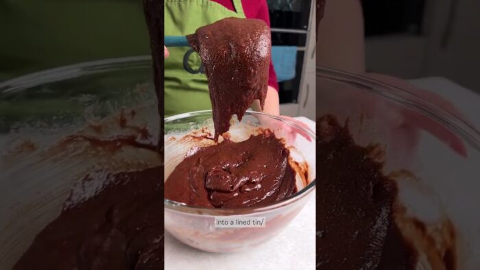 Air fryer brownies #baking #chocolate #recipe