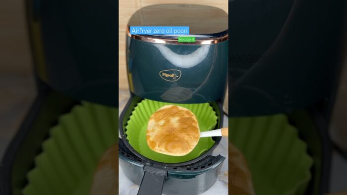 Airfryer zero oil poori recipe 4 #foodasmr #foodart #foodadventure #foodnetwork #foodie #foodgram