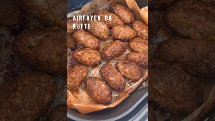 Airfryer’de Köfte 🍽 Boulettes de viande à l’ Airfryer #recipe #food #shorts