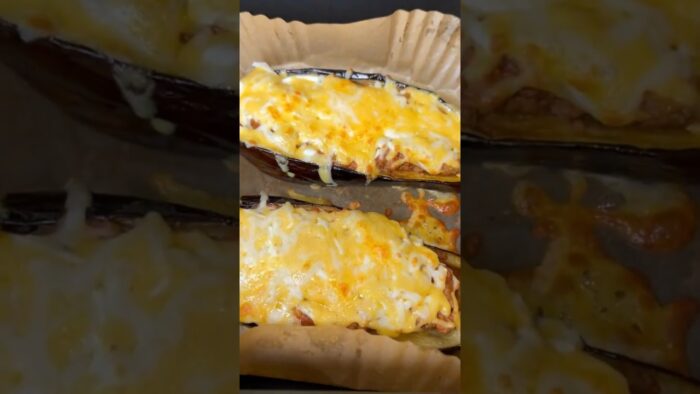 BERENJENAS RELLENAS en la FREIDORA DE AIRE, receta rápida y buenísima #cocinaespañola