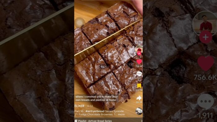 BROWNIES en FREIDORA DE AIRE! 🍫 #brownie #chocolate #airfryer #freidoradeaire