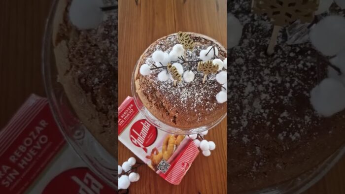 Bizcocho sin huevo en freidora de aire