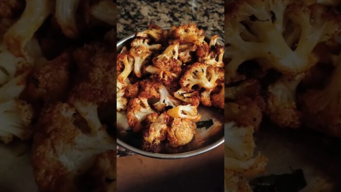 Cauliflower Fry in Air fryer. #cauliflowerrecipe #fry #cauliflowerpepperfry #airfryerrecipes
