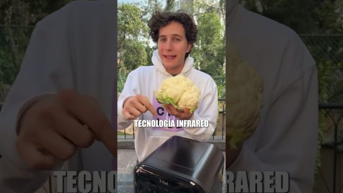 Coliflor Rostizada Menjurjeada 🥬 En la nueva Freidora de Aire Infrared de TFal 💥 @tfal_mex