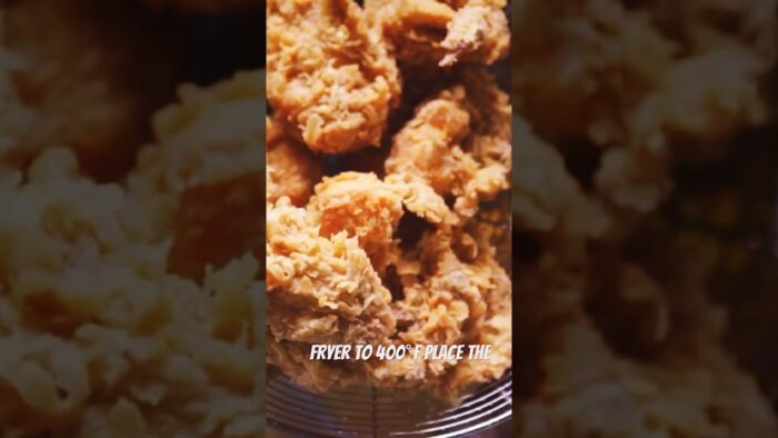 Crispy Air Fried Chicken Nuggets Recipe!🍗👌  #food #chikennuggets #crispychicken #crunchychicken