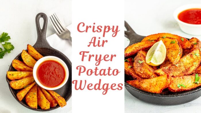 Crispy & Crunchy Air Fryer Potato Wedges | Low Calorie Crispy Potato Wedges | Flavor Quotient