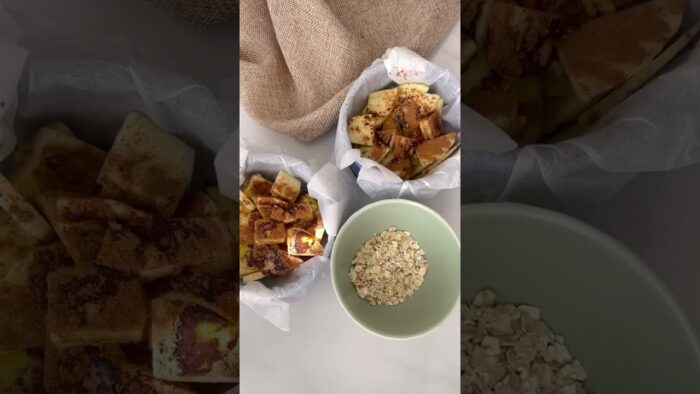 Crumble de manzana en freidora de aire: fácil, sano y delicioso 🍏🥧