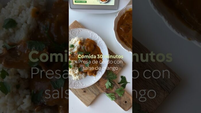 Esta receta de cerdo con salsa de mango, te va a encantar #recetasthermomix #thermomix #cookidoo