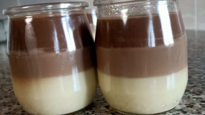 Flan de tres chocolates, fácil y rico con Thermomix