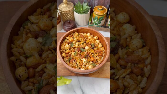 Healthy Trail Mix | Air Fryer Namkeen Recipe😍 #shorts #trending #snacks