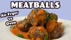 Homemade Meatballs in the air fryer | Does it save time?
