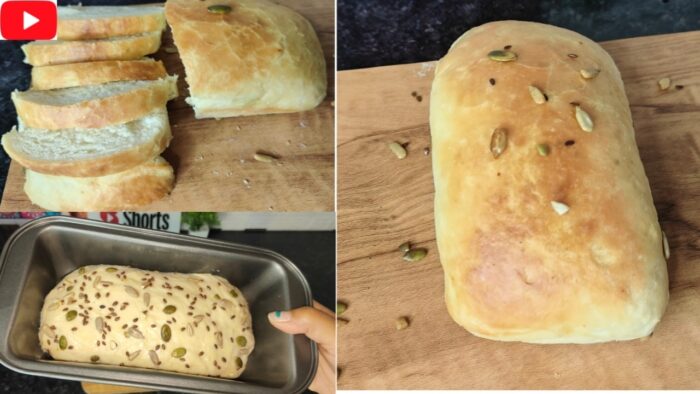 Homemade Soft n milky Bread Recipe in Air fryer | 20 min 100% Eggless Bread @Mayrakisecretrasoi