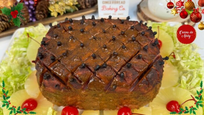JAMÓN NAVIDEÑO Receta Fácil en solo 2 pasos. Horno y Freidora de Aire. ADOBO También para PAVO.