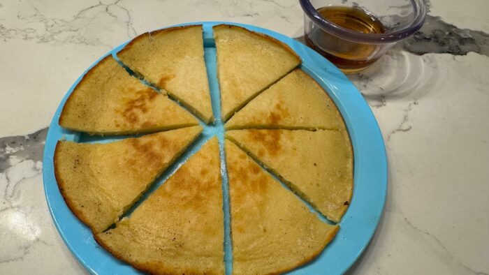 Pancakes with Trader Joe’s Cinnamon Bun Spread Thermomix® TM6