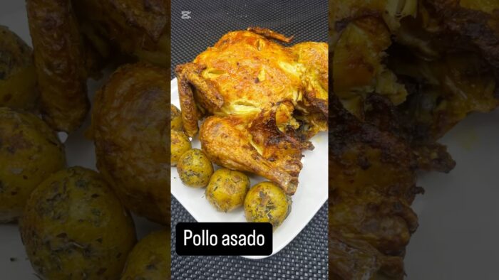 Pollo asao en air fryer 🥹🙌🏽 #receta #recien #recetasya #comida #recetazas #cocina #recetario