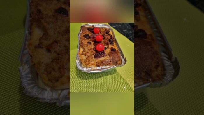 Postre navideño en Airfriyer. Bread pudding 🍮🍮🍮🍮🍮🍮🍮.  🎄🎁❄️ #freidoradeaire #2025