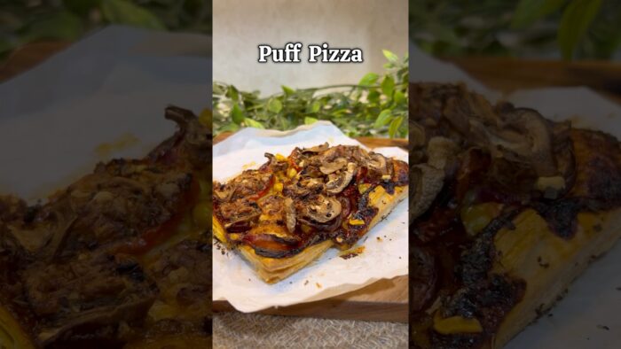 Puff Pizza #recipe #shortvideo #food #easyrecipe #cooking #airfryer #youtubeshorts #pizza #puffpizza