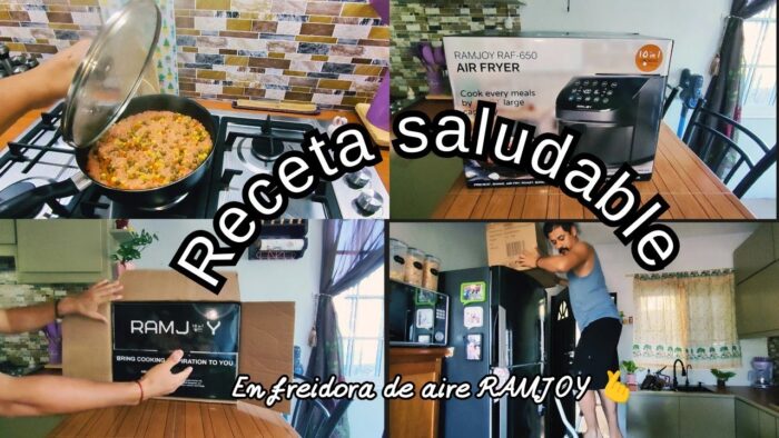 RECETA FACIL Y SALUDABLE 🧑‍🍳 EN FREIDORA DE AIRE RAMJOY 🫰
