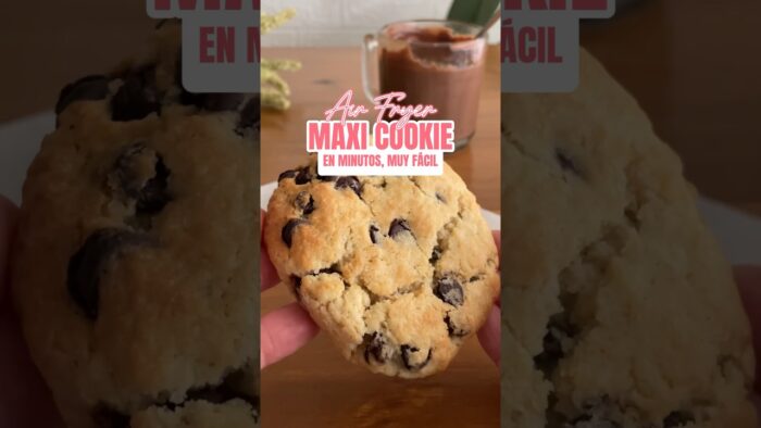 Rápida y fácil MAXI COOKIE #1 Serie Dulces en Air Fryer #recetasfaciles #airfryer #cookies
