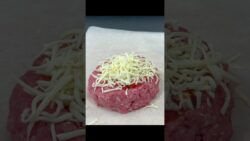 🍔 Receta HAMBURGUESAS RELLENAS en airfryer… ¡Para chuparse los dedos! #shorts #recetasairfryer