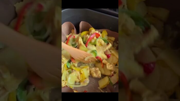 Receta de pollo y verduras para Airfryer #recetas #airfryer #cocina #airfryerrecipes #receta #food