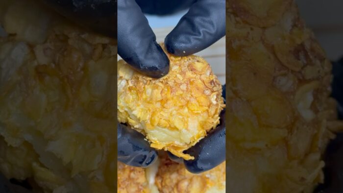 Recipe potato balls air fryer🤩 in description!