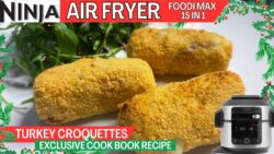 TURKEY CROQUETTES *EXCLUSIVE CHRISTMAS COOK BOOK RECIPE* | Mashed Potato filling | Air Fryer Recipe