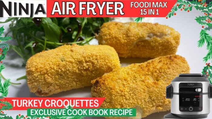 TURKEY CROQUETTES *EXCLUSIVE CHRISTMAS COOK BOOK RECIPE* | Mashed Potato filling | Air Fryer Recipe