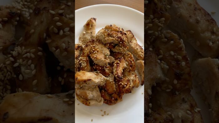 Una receta fácil de pollo teriyaki en freidora de aire🍗🤤
