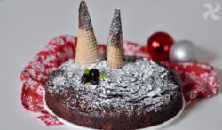 Bizcocho de chocolate para Navidad