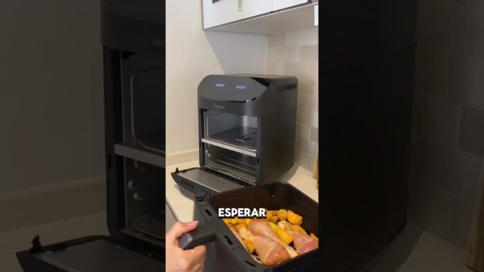 ¡2 en 1 con esta Airfryer FoodCourt 11000! 🔥🍗 En la que podrás cocinar dos platos a la vez 👌🏽✨