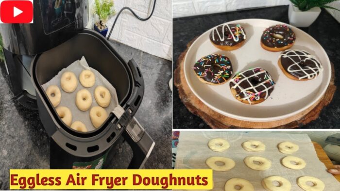 100% Eggless Doughnuts Recipe In Air Fryer | Mini Doughnut NO Oven NO Problem |@Mayrakisecretrasoi
