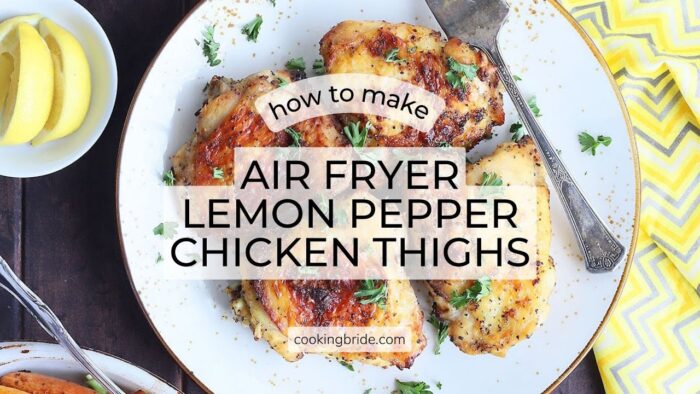 4 Ingredient Air Fryer Lemon Pepper Chicken Thighs Recipe
