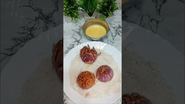 Air Fryer Blooming Onion | This onion Recipe is Wow 🙀 Crispy and Easy Recipe #ourfoodlab #onion