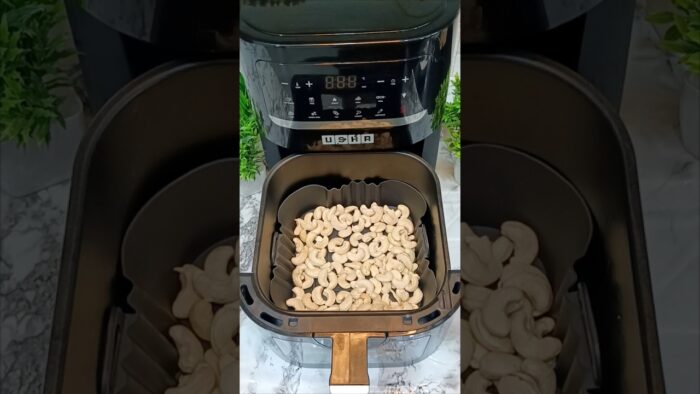 Air Fryer Cashew Snack Recipe | Quick & Easy Spicy Roasted Cashews
