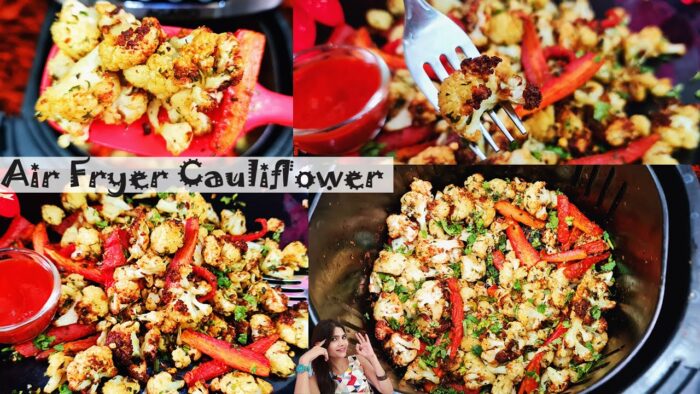 Air Fryer Cauliflower | Air Fryer Gobi Recipe | Air Fryer Snacks | Crispy Air Fryer Cauliflower, Fry