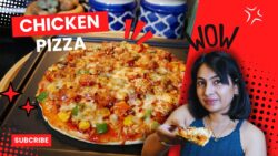 Air Fryer Chicken Pizza 😮 Recipe in Agaro | Non-veg PIZZA | Quick and Easy Homemade Pizza