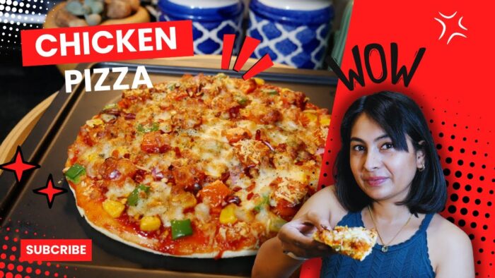 Air Fryer Chicken Pizza 😮 Recipe in Agaro | Non-veg PIZZA | Quick and Easy Homemade Pizza