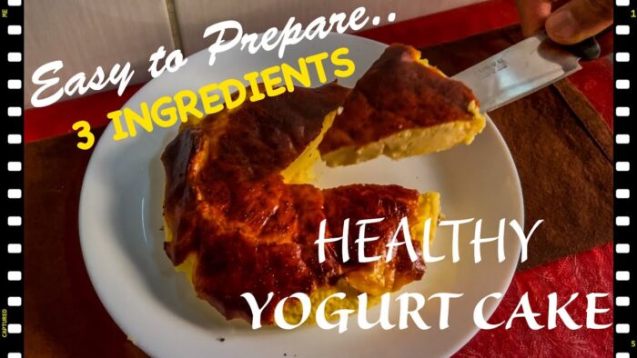 Air Fryer Healthy Yogurt Cake || 3 Ingredients || Quick and Easy Tasty recipe cake