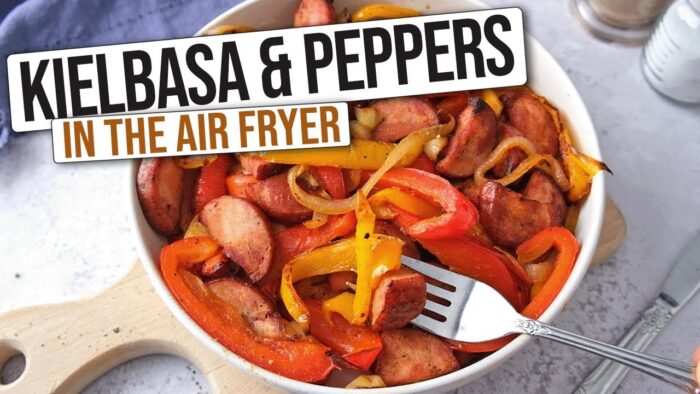 Air Fryer Kielbasa and Peppers [Quick Combo Recipe]
