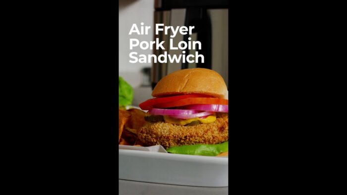 Air Fryer Pork Loin Sandwich | 20-Minute Air Fryer Recipe