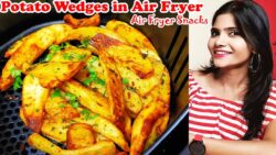 Air Fryer Recipes | Air Fryer Snacks | Recipes | Air Fryer Potatoes | Air Fryer Potato Wedges, Fries
