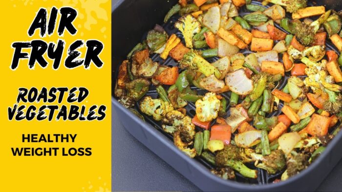 Air Fryer Roasted Vegetables For Weight Loss – Healthy Air Fryer Recipes | Skinny Recipes