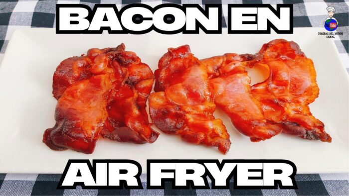 Bacon / Tocino / Tocineta Crujiente en Airfryer o Freidora de Aire | La Mejor Receta Fácil y Rápida.