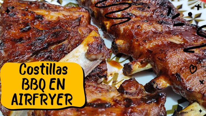 COSTILLAS BBQ EN AIRFRYER|| Tiernas y riquísimas 🍖🍖