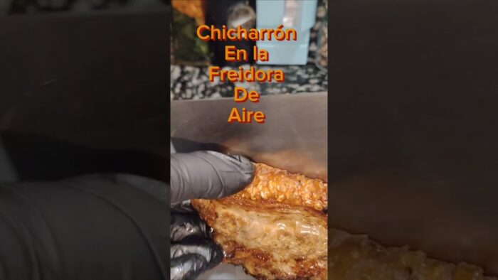 Como hacer panceta o chicharrón en la freidora de aire #comida #recetas #cocina #cocinarapida