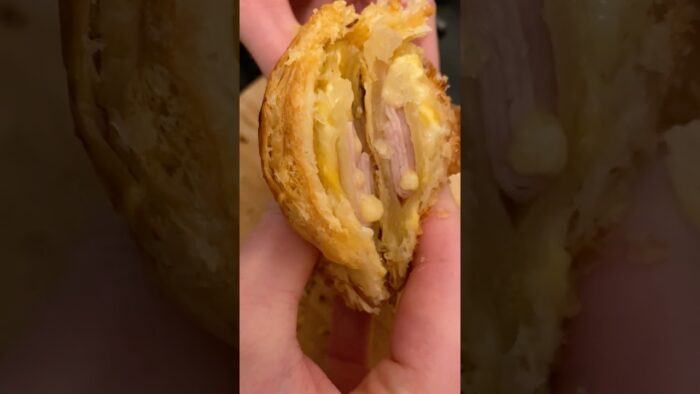 Croissant con jamon y queso en la Freidora de Aire😍