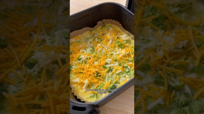 🥚 Frittata de Brócoli y Cebolla en Freidora de Aire #bajoencarbohidratos #desayunosaludable